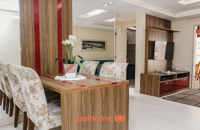 Apartamento em Campos com quintal e churrasqueira