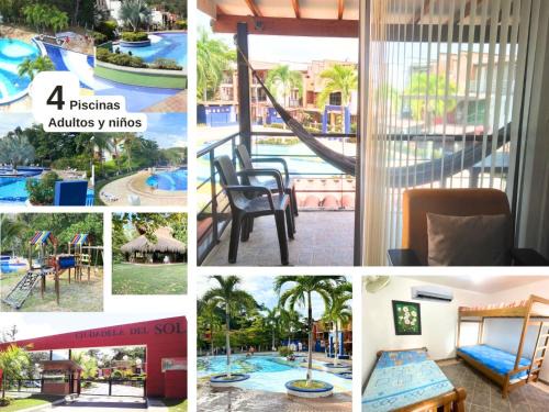 "Apartamento 2 Habit en Ciudadela del Sol -Condominio, 4 piscinas, a una cuadra del parque"