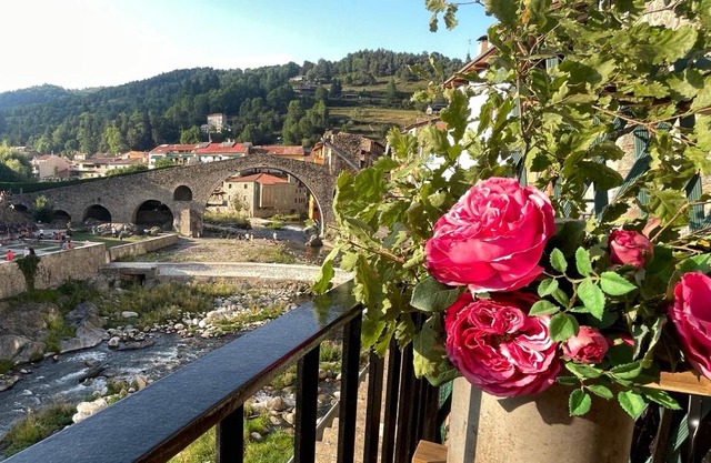 Apartamento colgante al río con vistas al puente