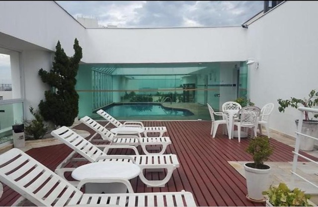 Apartamento Flat pé na areia com piscina aquecida