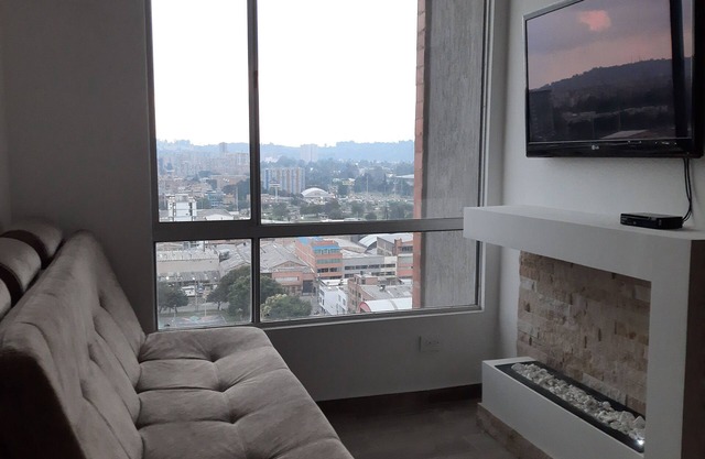 Apartamento piso 20 norte de Bogotá con bonitas vistas