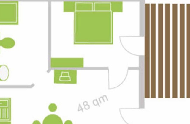 Apartamento 4 - 48 metros cuadrados (2-4 personas) - "Weichaer Hof" FBS Sonja Fritsch y Hagen Schmidt GbR