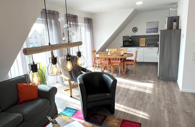 Apartment "Atlantis" Papenburg 2SZ EBK Free Wifi Large roof terrace New building
