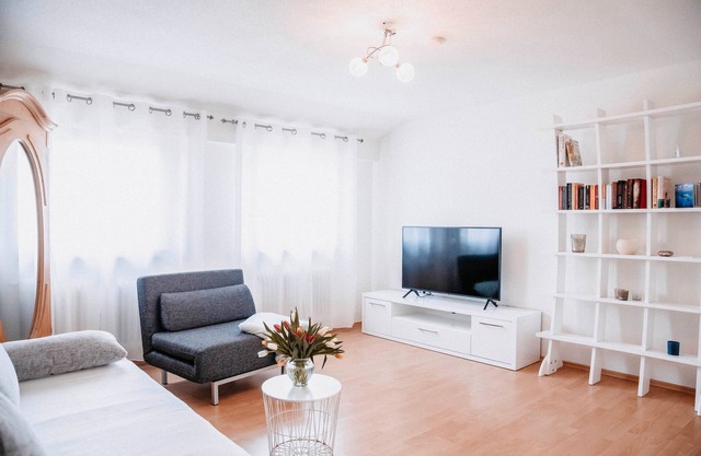Apartamento 'Auszeit Am See' con jardín compartido, balcón y Wi-Fi
