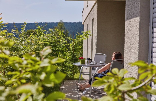 Apartamento 'Auszeit Mit Pflege - Fewo 2' con terraza privada, jardín compartido y Wi-Fi