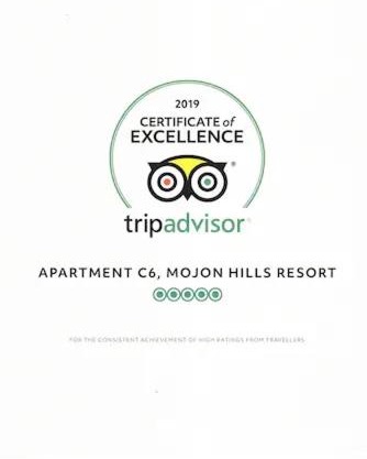 Apartment C6 Phase 4 Mojon Hills, Isla Plana, CERTIFICATE OF EXCELLENCE