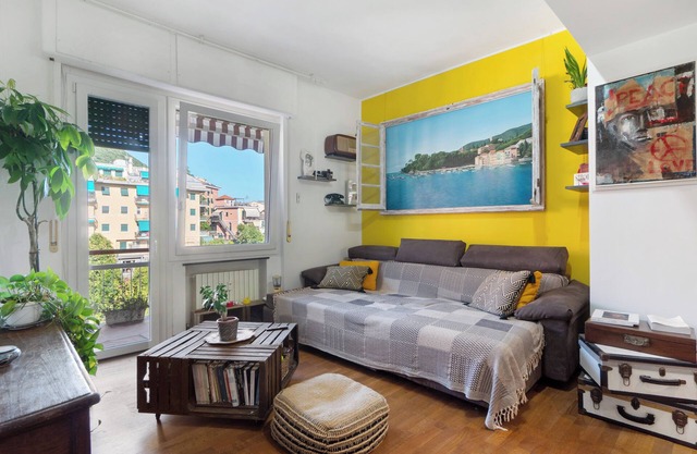 Apartamento 'Casa Blu - Silencio y Mar a 2 Pasos' con Vista al Mar, Terraza Privada y Aire Acondicionado