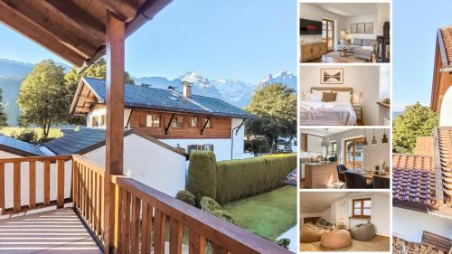 Apartment für 6 - Bergblick, Balkon, Kamin, Kino, Yoga, Parkplatz