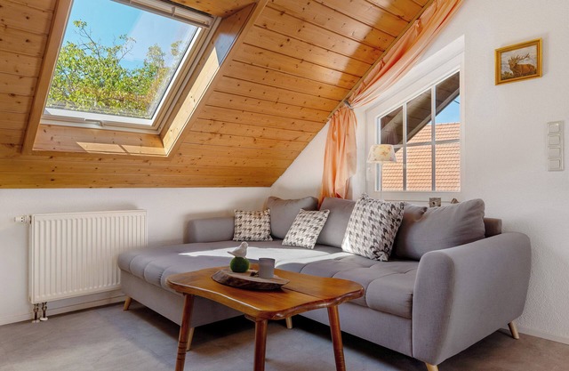 Apartamento 'Ferienwohnung Sternenhimmel, 48qm' con vistas a la montaña, terraza compartida y Wi-Fi