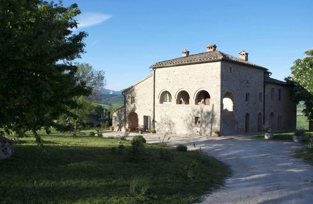 Villa en 1600 en el campo de Siena