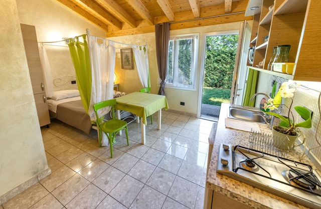 Apartamento para 3 personas con jardín Viletta