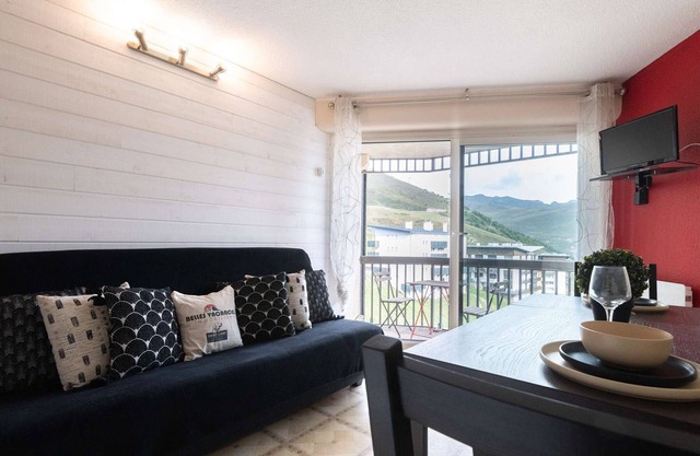 Apartamento para 6 personas cerca de pistas de esquí con balcón, admite mascotas en Saint-Lary-Soulan