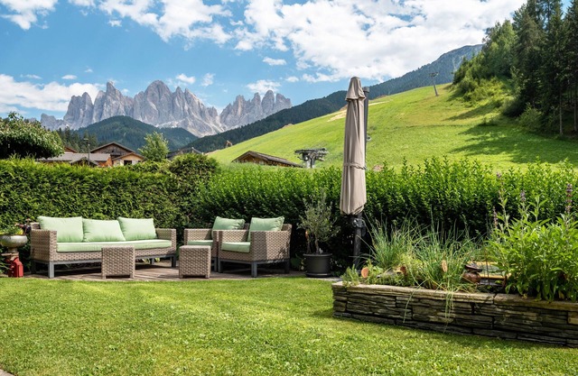 Apartamento "Hilber App Fermeda" con vistas a la montaña, jardín y Wi-Fi