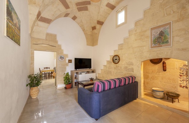 Apartamento 'La Corte Della Zia Santa' con terraza privada, Wi-Fi y aire acondicionado
