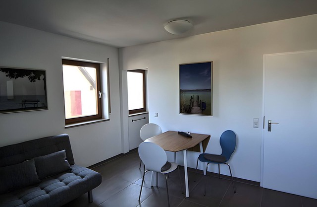 Apartamento 'Kajüte Sin Balcón' con vistas al lago, terraza compartida y wifi