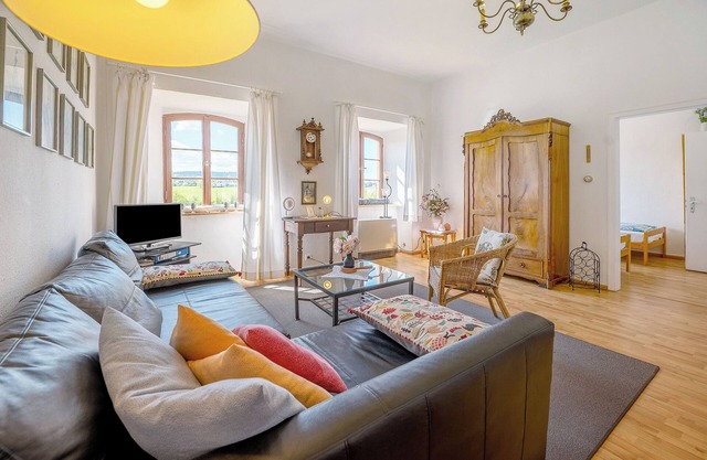 Apartamento 'Kapelle - Urlaub Auf Dem Weingut' con vistas a la montaña, terraza compartida y Wi-Fi
