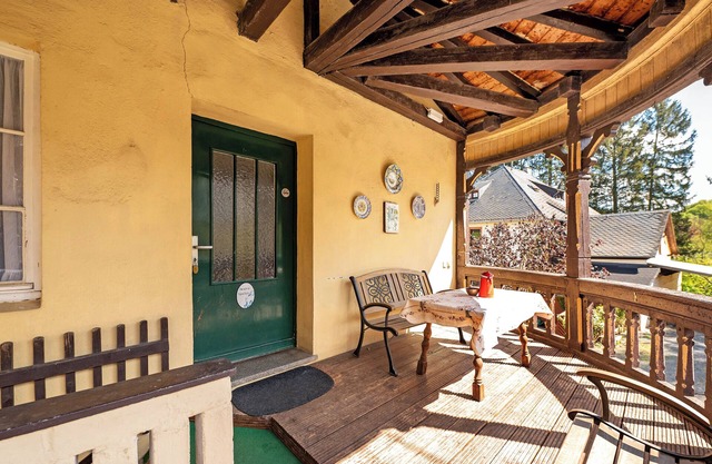 Apartamento 'Kavaliershäuschen' con vistas a la montaña, jardín compartido y Wi-Fi