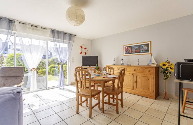 Apartamento 'La Mouette St Philibert 3 Étoiles' con terraza privada, jardín privado y Wi-Fi