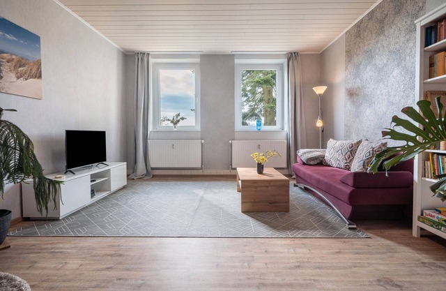 Apartamento 'Landglück' con terraza privada, jardín compartido y Wi-Fi