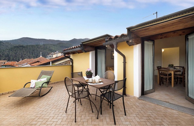 Apartamento 'Mandarino Agriturismo La Ferla' con vistas al mar, terraza y aire acondicionado