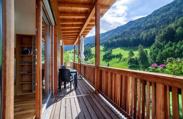 Apartamento "Pritscheshof Balkon" con vistas a la montaña, balcón y terraza