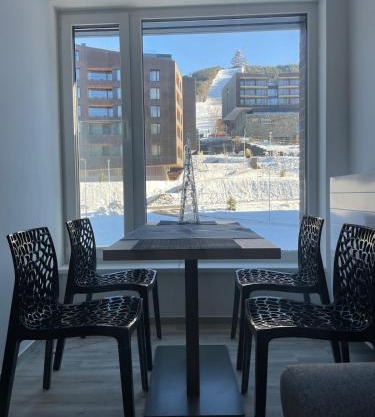 Apartment with a view of the ski slope