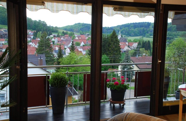 Apartment with balcony and wonderful view. Sunny, quiet location on the outskirts