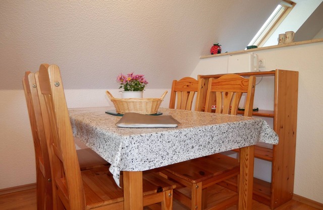 Apartment with balcony - Schwalbenhof Görke, quiet location, balcony or terrace