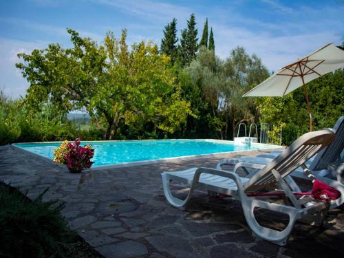 Apartment with large garden and pool on the hills of Pisa