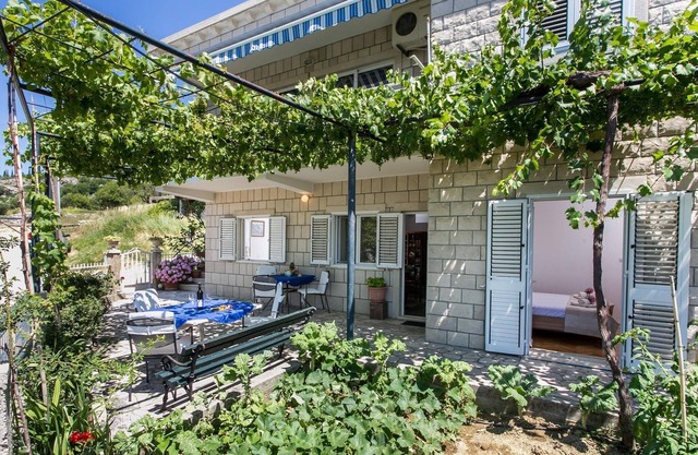 Apartments Olive - Comfort One Bedroom Apartment with Terrace and Sea View - Popolica 50