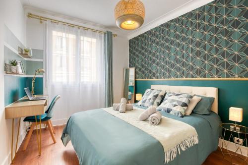 Appart Cosy 4 Personnes - Parking Gratuit - Centre Paris 15 min Metro 4