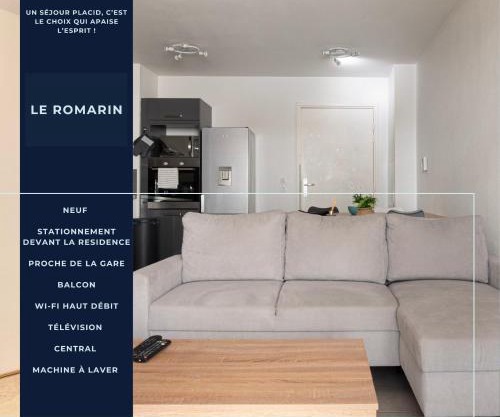 Appart Romarin - Proche Gare & Stadium