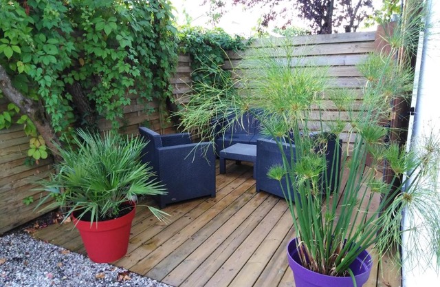 Appart Terrasse Végétale bord Plages bassin