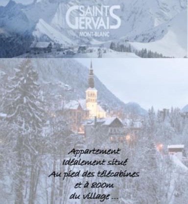 Appartement T2+cabine indépendante au départ des télécabines Saint-Gervais/Bettex/Mont d’Arbois