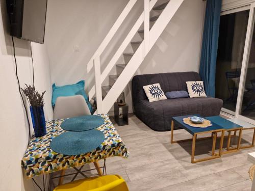 appartement cosy dans résidence avec piscine proche de la plage