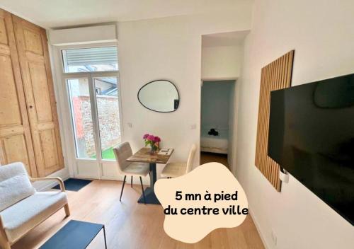 Appartement en rez de chaussée avec extérieur