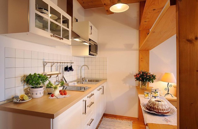 Appartement Rittersporn, 27 qm Obergeschoss, Kombinierter Wohn- und Schlafraum