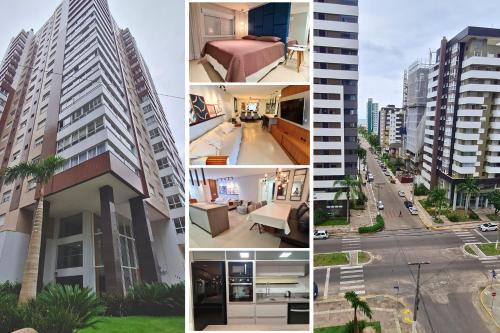 Apto centro de Torres-RS - 02 quartos - Ar condicionado sala e suíte - Churrasqueira - Menos de 450mts do mar - Garagem para 01 carro - Aceita Pet