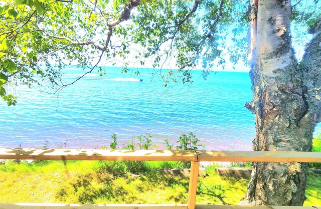 Artistry view of Lake Superior in authentic cottage will have you refreshed