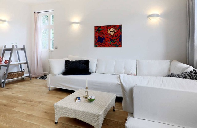 En Lüneburg, amplio y accesible para sillas de ruedas en Bleckede Apartment 1 - Gästehaus Alte Schmiede en Bleckede
