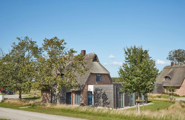 Atelierhaus Sandbank- Unter Reet für bis zu 8 Personen mit Ruhigem Birkblick