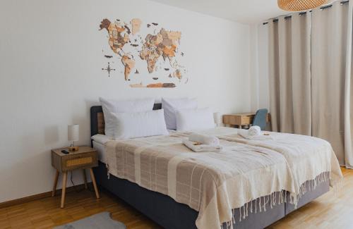 ATLAS Apartment Dinslaken, 3 Zimmer, Zentrum, Nähe Bahnhof, Balkon
