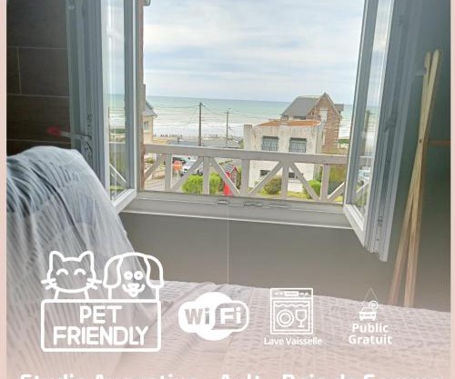 Augustine Cosy Studio Vue Mer - Parking gratuit