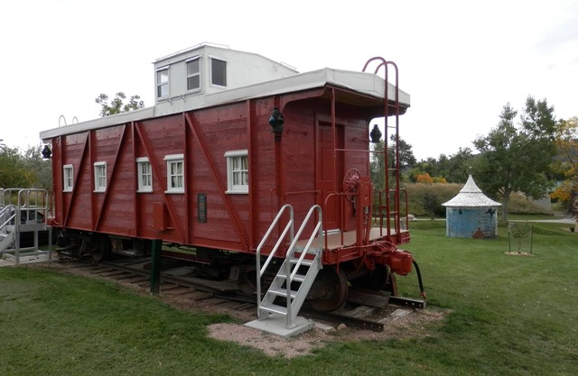 Authentic Wooden Rock Island Railroad Caboose