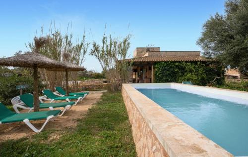 Awesome Home In Ses Salines With Kitchen