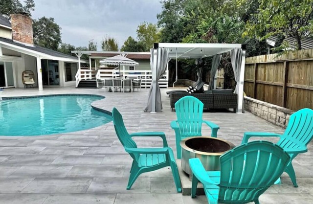 Backyard Heaven with Pool, Deck, Cabana, Firepit