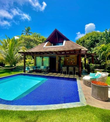 Bangalô Beira-mar, Piscina privativa, 5 quartos, Eco Resort