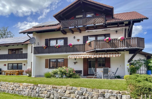 Bavaria apartment with tiled stove and terrace