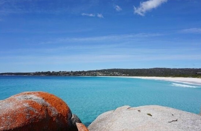 BAY fuegos de ECO HUT Binalong Bay