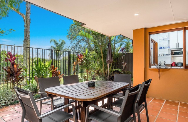 Charming 2-bedroom villa with direct beach access surrounded by nature.